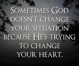  Image from site  god does not change your situation quote