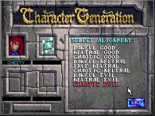 character creation game Image from site  alignment eye of the beholder