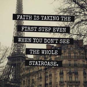 quote about first step Image from site  quote about faith to take first step